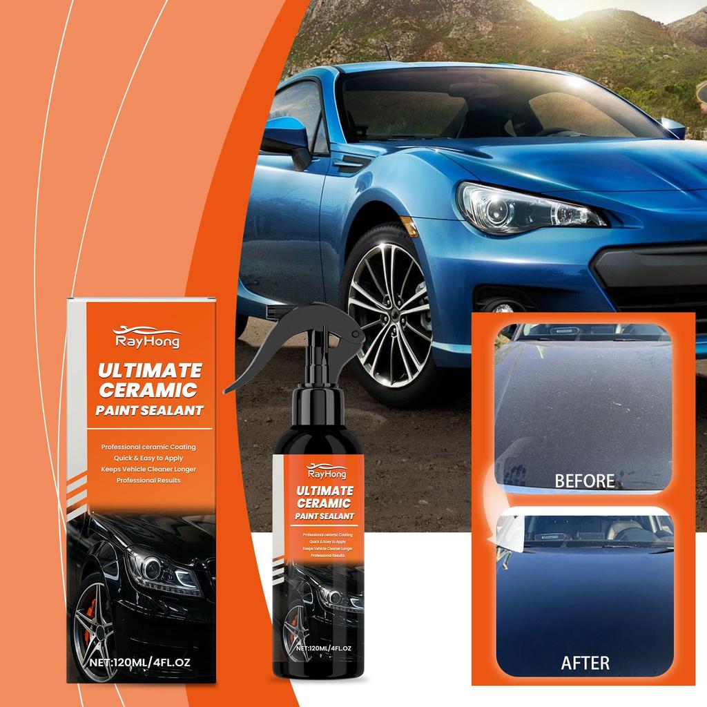 RAYHONG Automotive Ceramic Coating Spray Car Paint Coating Agent Fast Film Brightening Anti-fouling Anti-scratch Water Resistant