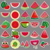 50 Watermelon Graffiti Stickers Personalized Cartoon Fruit Children's DIY Mobile Phone Case Water Cup Suitcase Stickers Waterproof