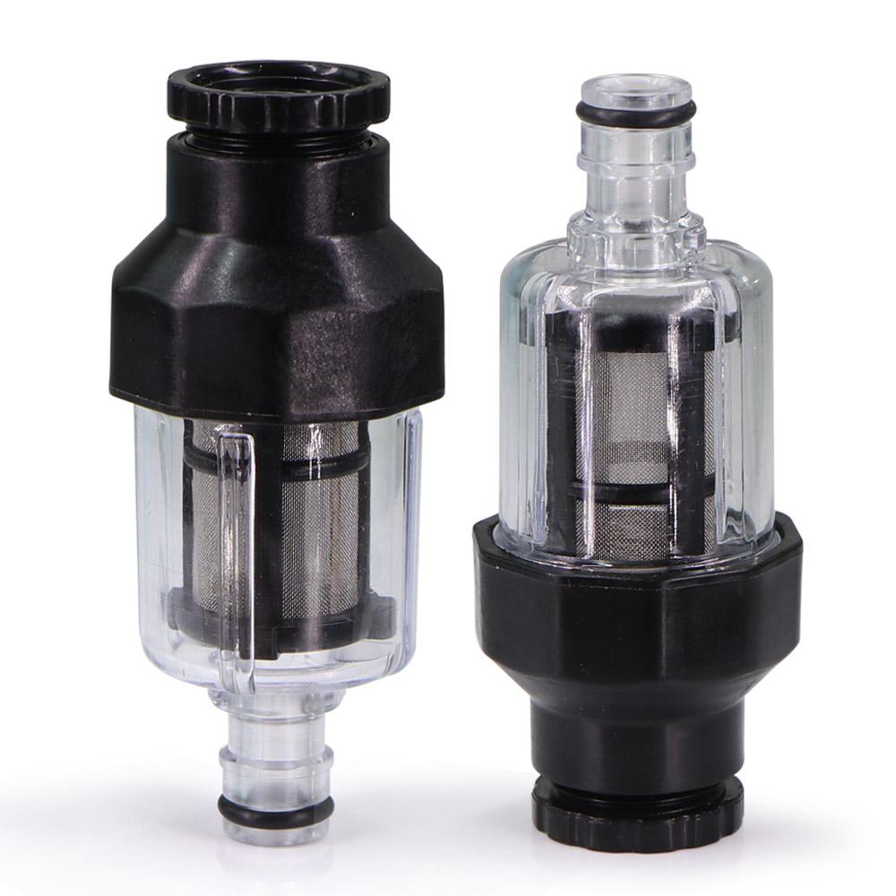 80Mesh Car Wash Machine Prefilter with Quick Connector Garden Faucet Adapter Filter Impurities Reuse 316 Stainless Steel Screen