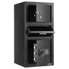 3.6 Cubic Feet Drop Safe, Large Capacity Front Drop Slot Safe Box with Digital Keypad, Heavy Duty 3 Tiers Cash Depository Box with Spare Keys for
