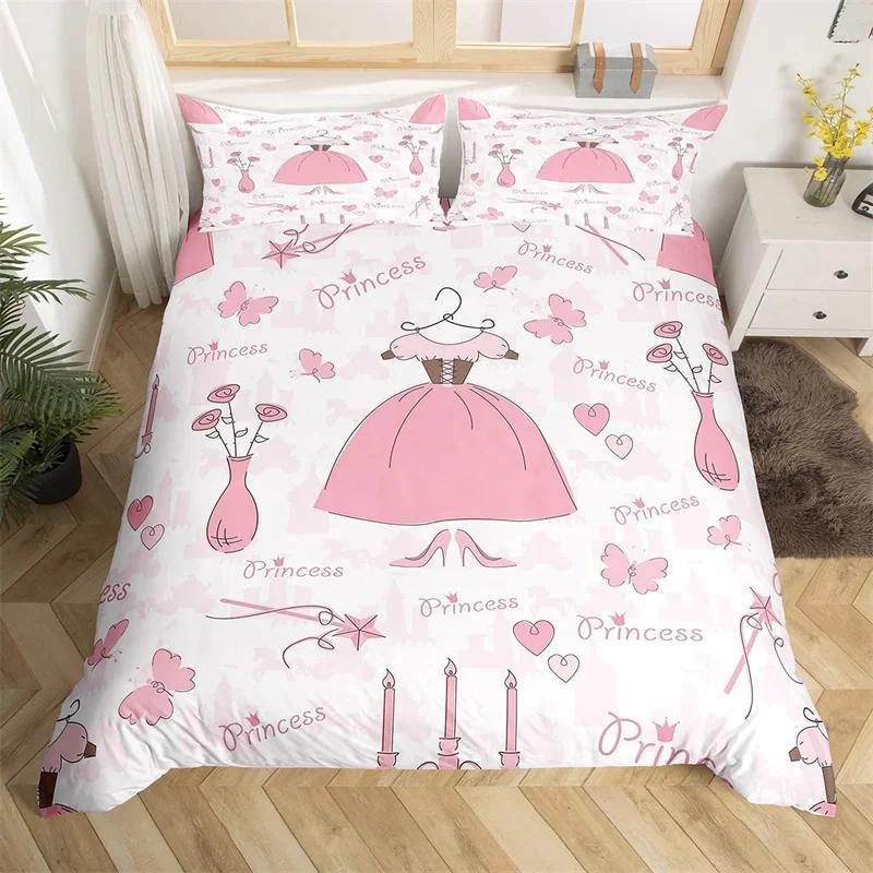 Comforter Ballet Ballerina Rose Flower Bedding Set Cute Little Dancers Comforter Twin King For Girl Gymnastics Lover