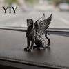 Compact Bookshelf Display Figurine 3D Printed Egyptian Sphinx Collectible Figurine, Statues, Ancient Gods Statue Matte Black Ornaments, Sculpture with