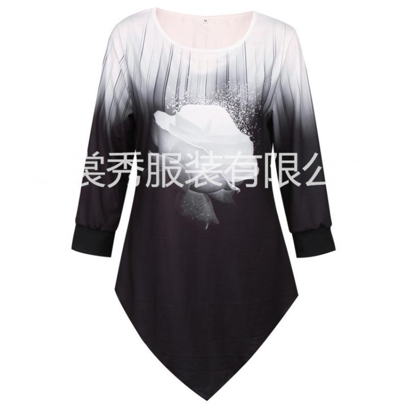 

QICED Women s Fashion Casual Long Sleeve O-Neck Blouses & Shirts XXXXXL