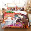 Skip Beat! 3PCS Bedding Set, Duvet Cover + 2 Pillowcases, Classic Anime Print Soft Microfiber for Fans Bedroom Decor