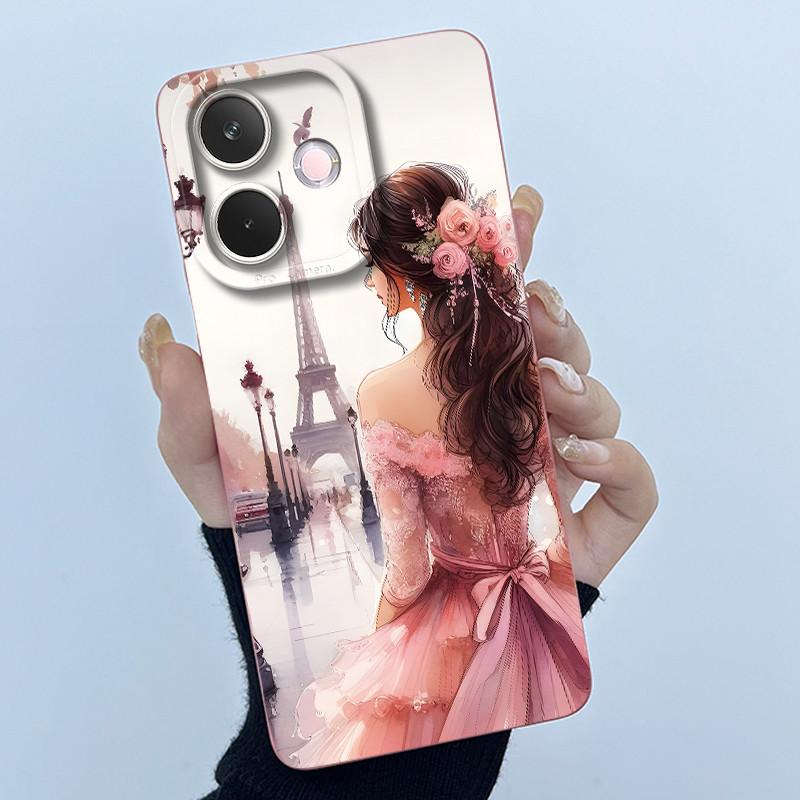 For Oppo A5 Pro 5G Phone Case Cute Panda Back Cover For Oppo A 5 Pro 2025 Full Protection Soft Liquid Silicone Anti Drop Housing