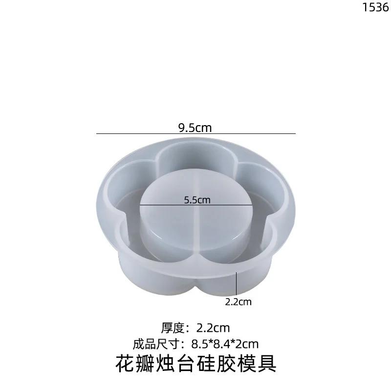 

1 Pcs Candlestick Epoxy Casting Silicone Mold Casting Moulds DIY Crafts Jewelry Tray Storage Box Ring Candle Holder Home Decor