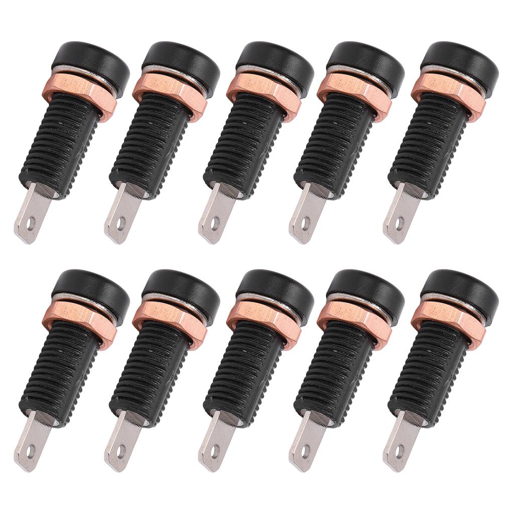 10pcs 4mm Banana Jack Socket Mount Binding Post Connector Adapter Panel for Electronic Instrument