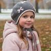 Soft Knit Baby Beanie Bow Decor Girl Hat Wind Proof Kids Hat  Kids