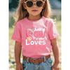 European Size Summer Fashion Girls Short Sleeved T Shirt with Earphones Music Symbols Hearts and Cartoon Patterns Casual and Versatile Top