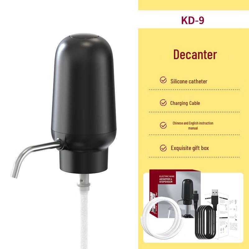 Abdo Rechargeable Electric Wine Aerator and Dispenser Set