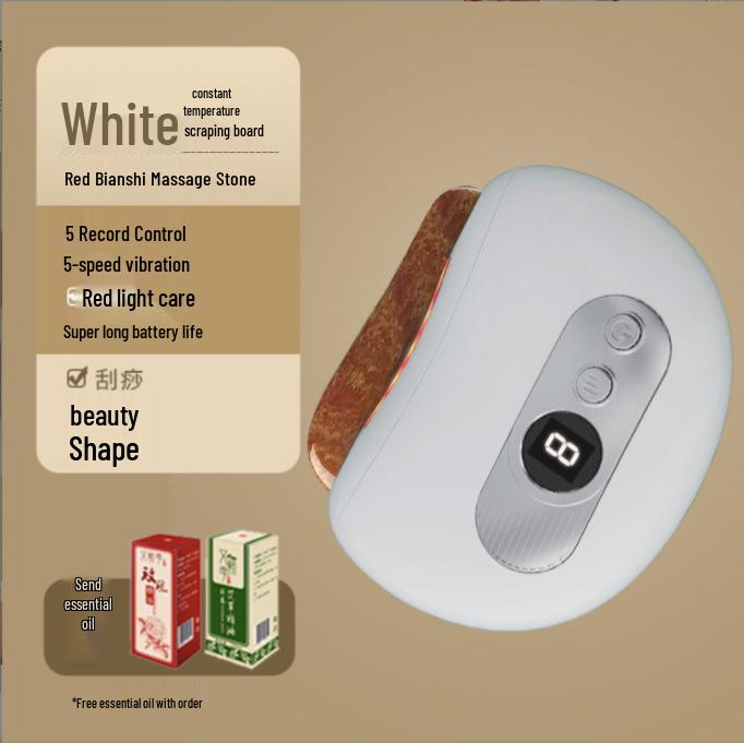Electric Gua Sha Facial Massager with Meridian Point Scraper