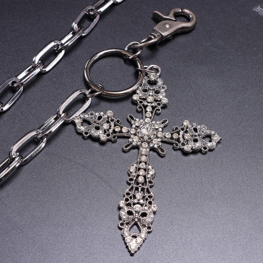 Multilayer Design Jeans Waist Chain Metal Key Chain Fashion Accessory Pants Decor Chain  Women Men