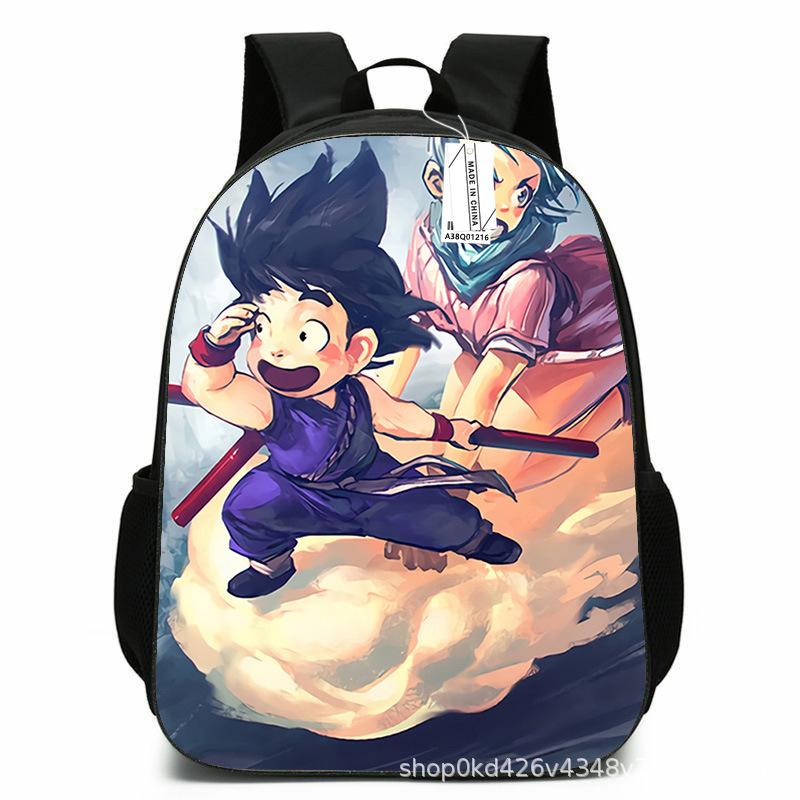 Dragon Ball Animation Cartoon School Bag Elementary and Secondary School Backpack Backpack Large Capacity Wukong Backpack