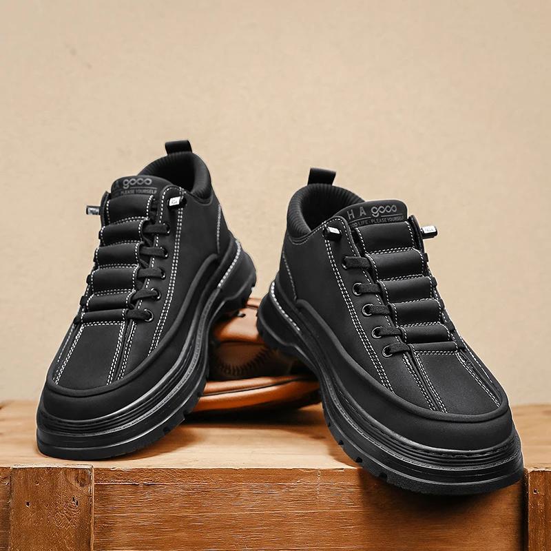 Luxuriöse Herren-Freizeit-Sneaker Mode Plateau-Laufschuhe für Herren Outdoor Rutschfest Arbeitsschuhe Marken-Designer Tenis Herrenschuhe