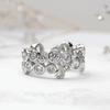 Huitan Charms Irregular Cubic Zirconia Ring Female Gorgeous Bright Unique Wedding Jewelry Chic Delicate Party Finger Accessories