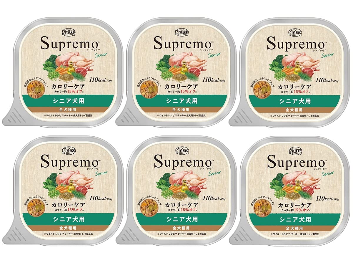 

Nutro Supremo Calorie Care Поднос для пожилых собак 100 г x 6 шт.