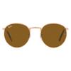 Ray Ban Brown Round Unisex Sunglasses Rb3637 920233 53