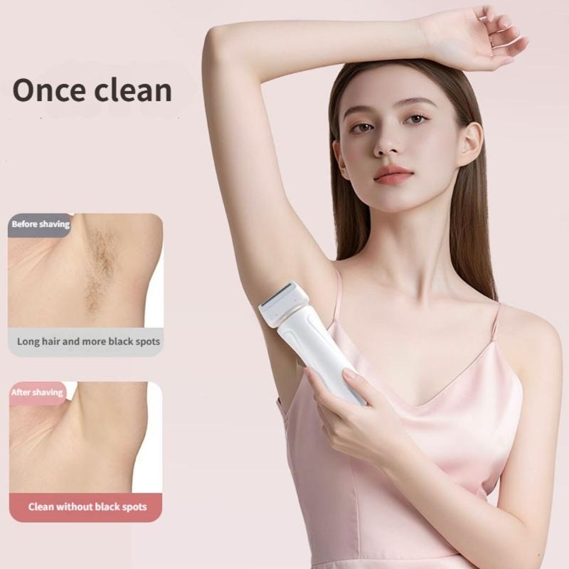 Electric Shaver Cutter for Women Bikinis Trimmer USB Rechargeable Hair Removal for Women Pubic Hair Trimmer Tool