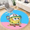 1pcSpongebob Office Round Area Rug, Indoor Mat Suitable For Office,Bedroom Living Room Home Decor, Room Deco A0928130
