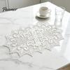 Washable Fabric Doilies for Vases White Lace Doily, Elegant Retro Placemat, Embroidered Table Placemats Dining Mat, Rectangular Round Oval Home Decor
