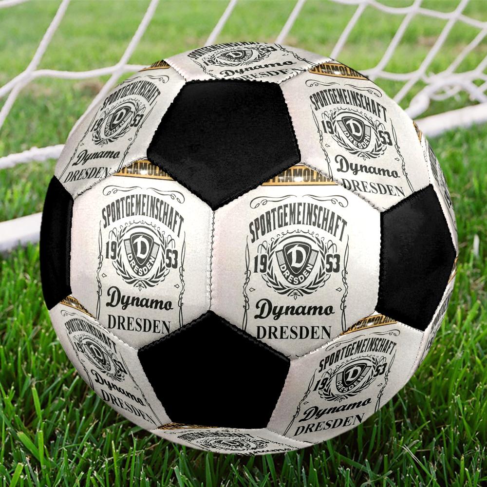 SG Dynamo Dresden Indoor Soccer Ball Colorful Machine Stitched PVC Size 5 Team Training Competition Ready Durable High-Bounce Cool Sports Gift