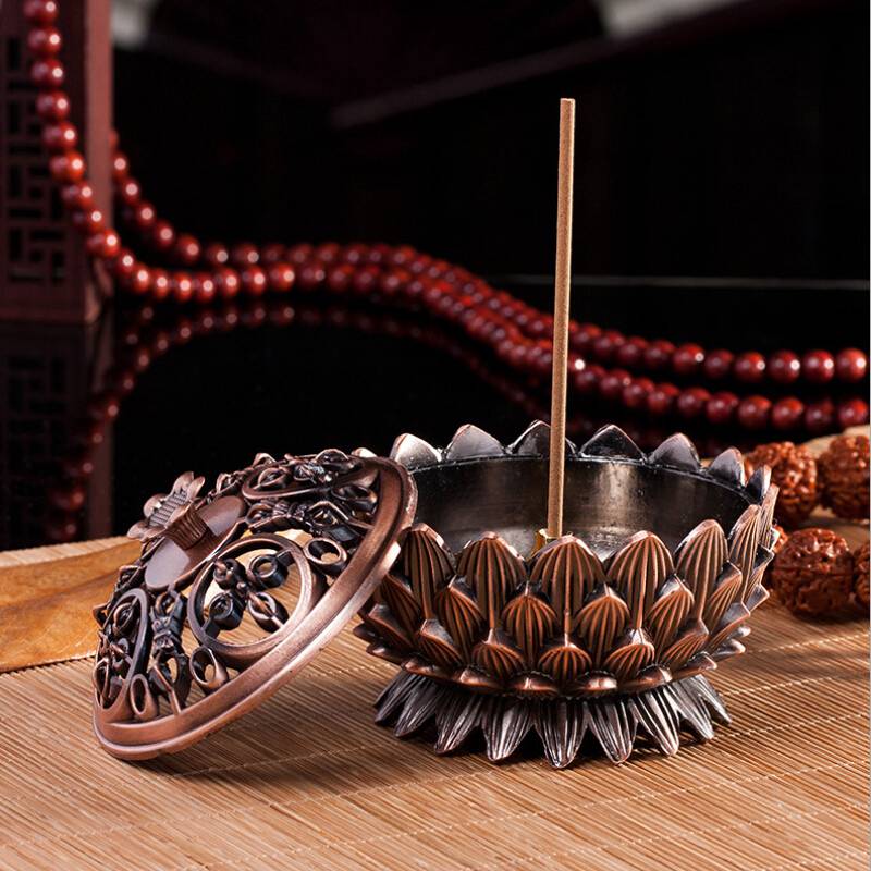 Home Decor Burner Craft Decoration Fashion Decor Yoga Prop Aromatherapy Lotus Incense Burner