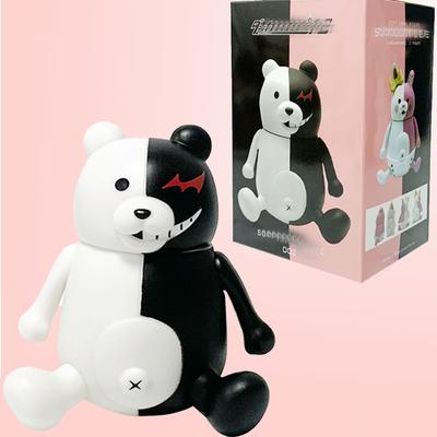 11cm Winter Actionfigur - Schwarz-Weiß-Bär Anime PVC Sammlerspielzeug Weihnachtsgeschenk für Jungen, Mädchen & Kinder
