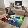 1pc Anime Character Design Office Chair Mat - Fantasy Decorative Carpet for Anime Lovers, Suitable for Home Office, Living Room, Bedroom, Game Room, D