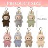 Popmart High Quality 1st Generation Labubu Monster Lisa Seme Heart Macarrr Vinyl Base Series Mystery Keychain Collectible Birthday Gifts Desktop Toy