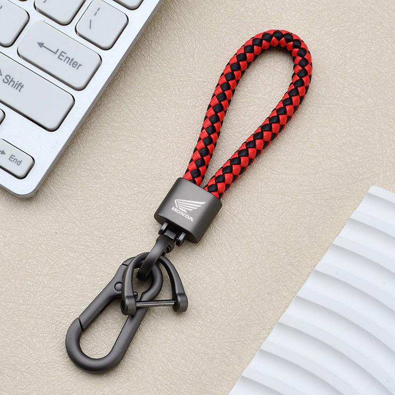 Braided Rope Car KeyRing Chain Keychain Anti-Lost Key Pendant For Honda CB400 CB 400 1992-2021 2020 CB 400SF Interior Accessorie TV7