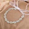 Handmade Beaded Rhinestone Wedding Dress Adhesive Belt Seal Rhinestone Bride Jewelry