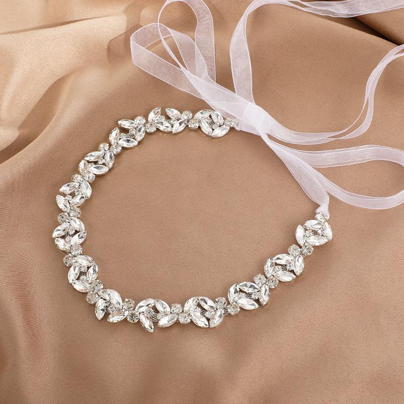 Handmade Beaded Rhinestone Wedding Dress Adhesive Belt Seal Rhinestone Bride Jewelry
