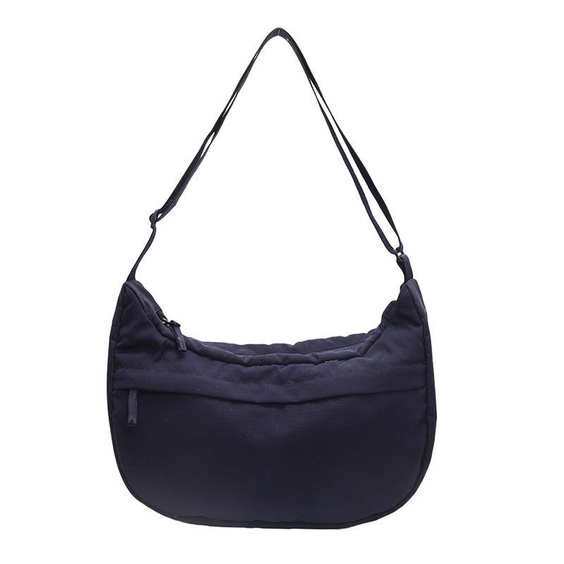 Solid Color Simple Casual Messenger Bag Women's New Shoulder Bag Outdoor Trendy Student Bag