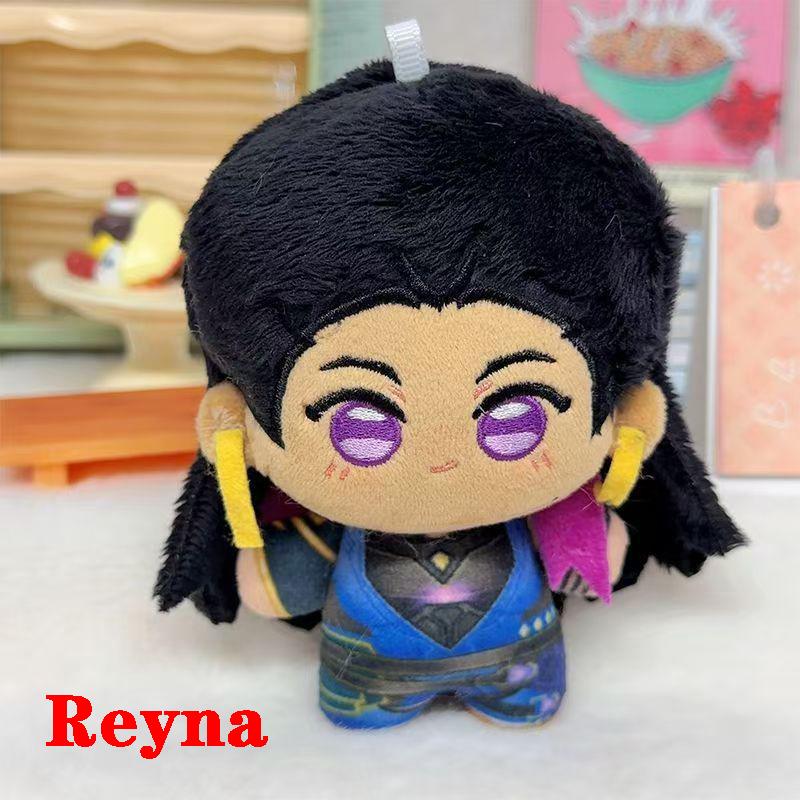 Various Character 10Cm Cute Cosplay Anime Game Valorant Iso Gekko Sage Skye Reyna Clove Jett Plush Toy Bag Keychain Plushie Doll