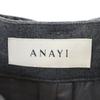 ANAYI Made in Japan Wool Blend Wide pants 38 gray With belt Women Used