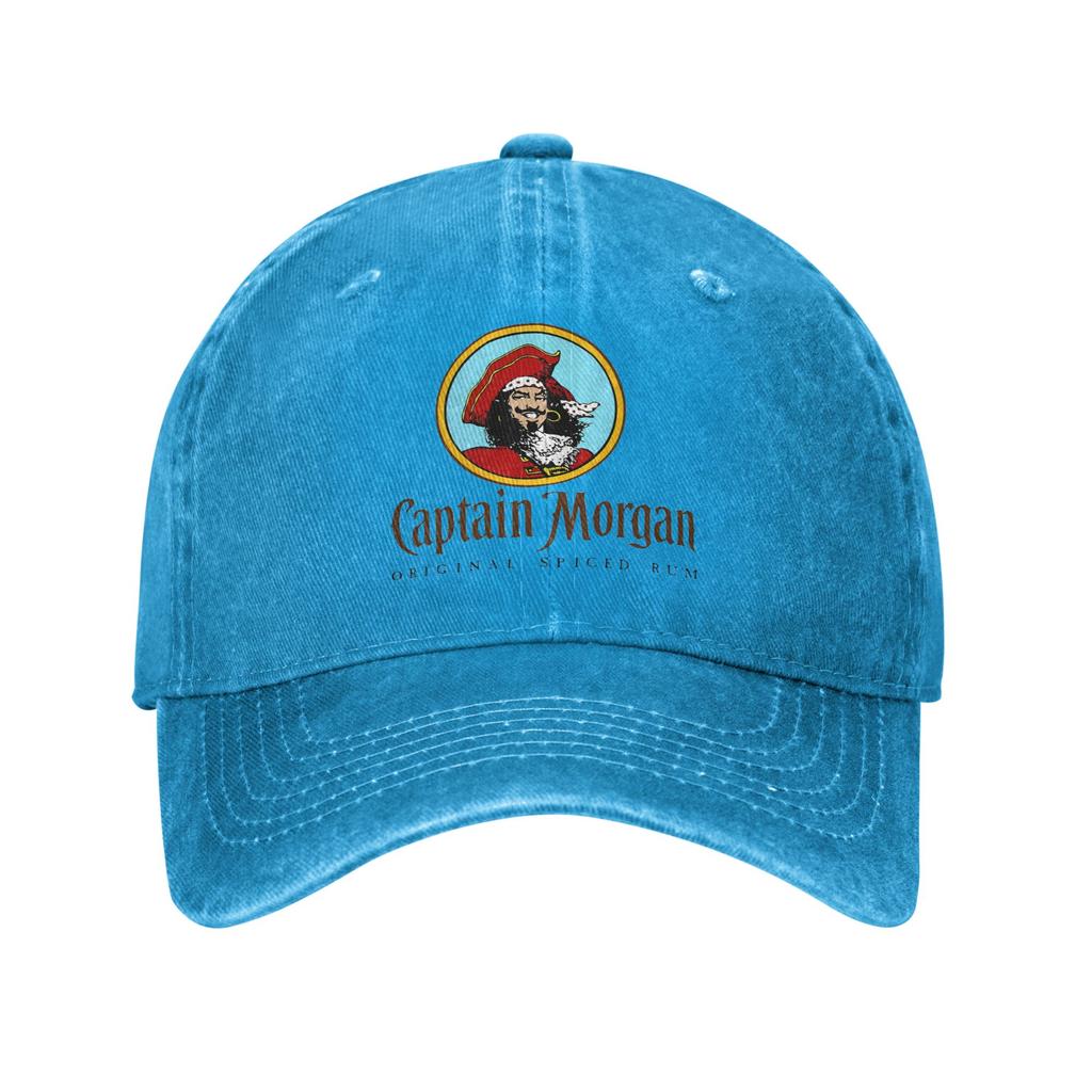 Kapitan Morgan Dżinsowa Czapka Codzienne Czapki Baseballowe Regulowana Czapka Letnia Unisex Czapki Baseballowe