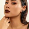 Hip Hop Personality Ancient Silver Metal Stereo Scorpion Bending Ear Contour Stud Earrings for Women Halloween Ear Hook Jewelry