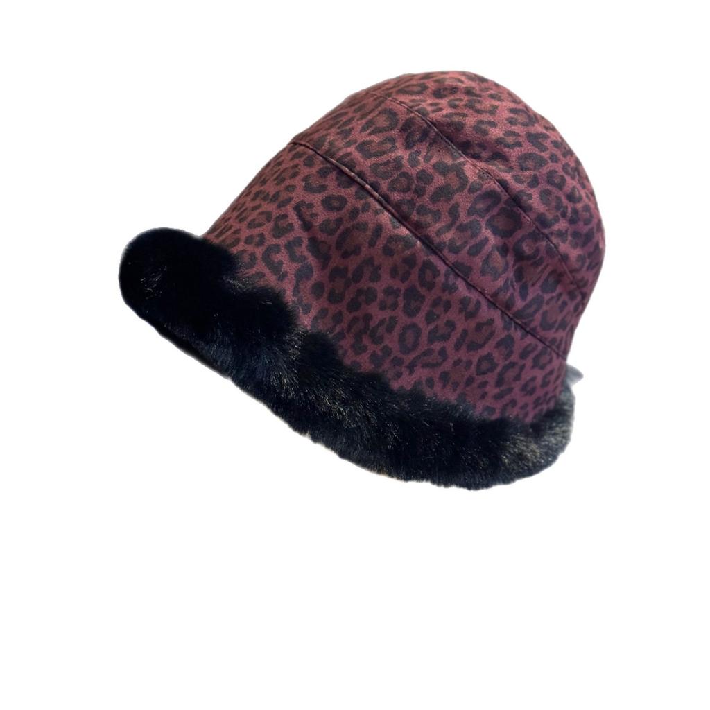 Plush Hat for Women in Winter Thickened and Velvet Warm Ear Protection Hat Fashionable and Versatile Face Showing Small Basin Hat