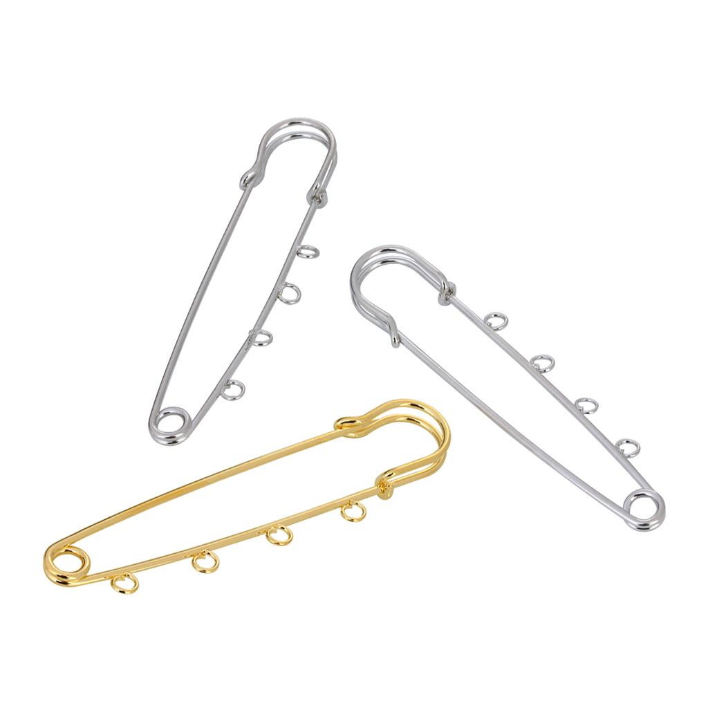 Louleur High Quality Big Large Long Wedding Brooch Safety Pins Needles for Women DIY Brooch Pins Jewelry Making Findings