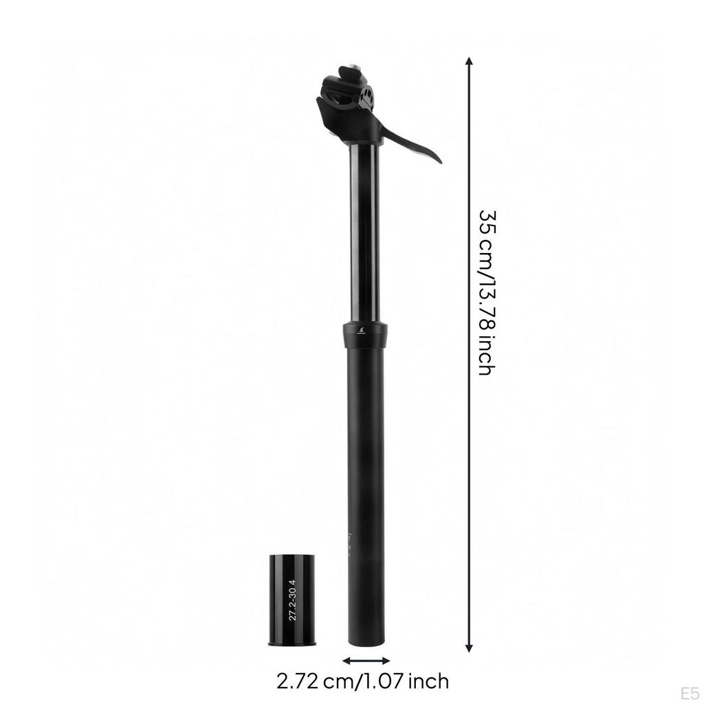 Manual Dropper Seatpost Adjustment Range Seat Post Side Lever Telescopic Tube