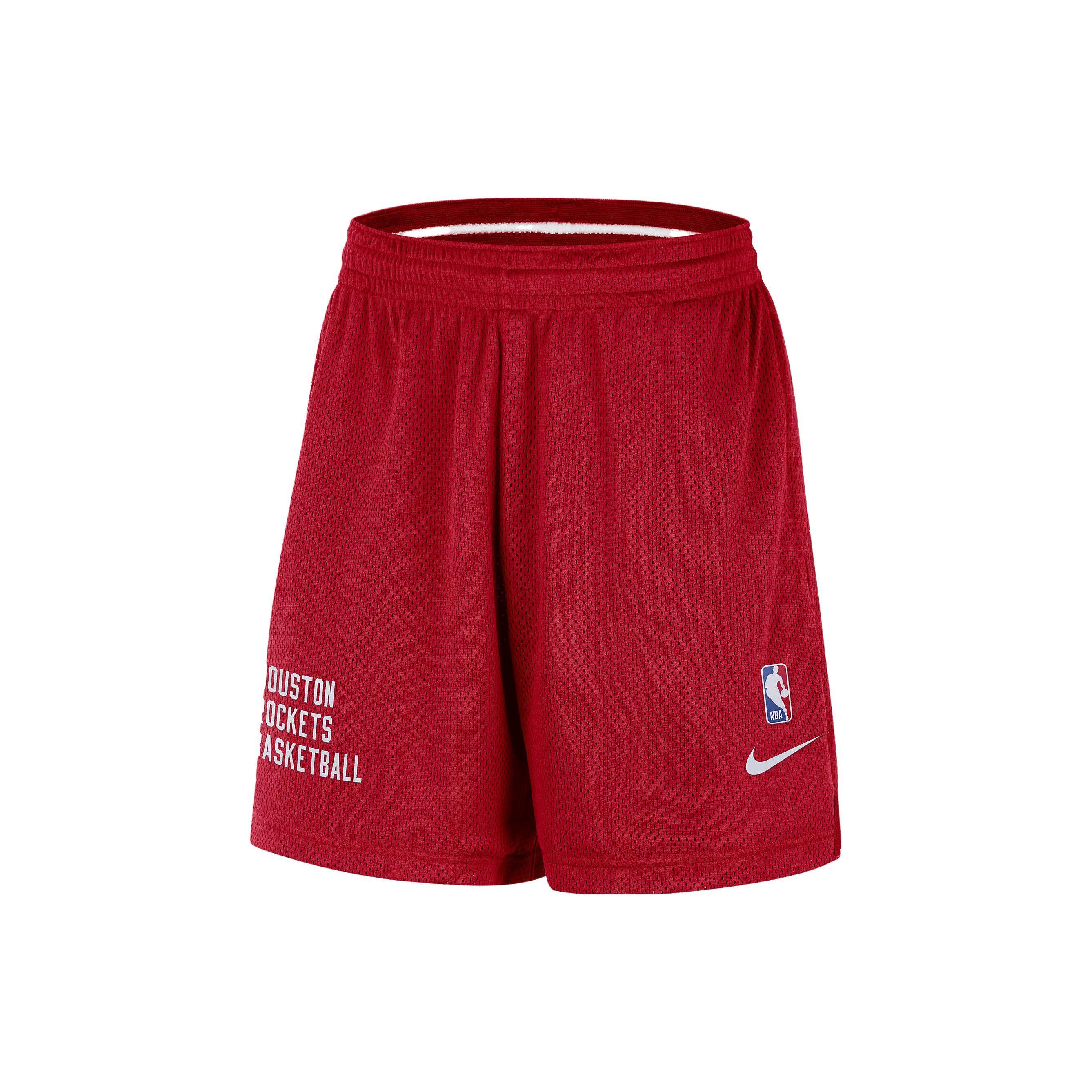 

Nike Houston Rockets Logo Letter Print Breathable Sports Shorts Men shorts Red FB3738-657 L