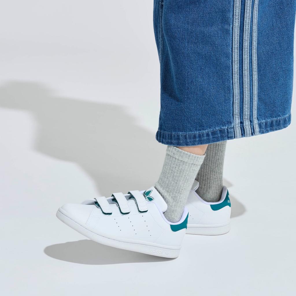 adidas Stan Smith Comfort Closure Kids IE9134 Kids' Originals Sneakers Cloud White / Cloud White / Legacy Teal