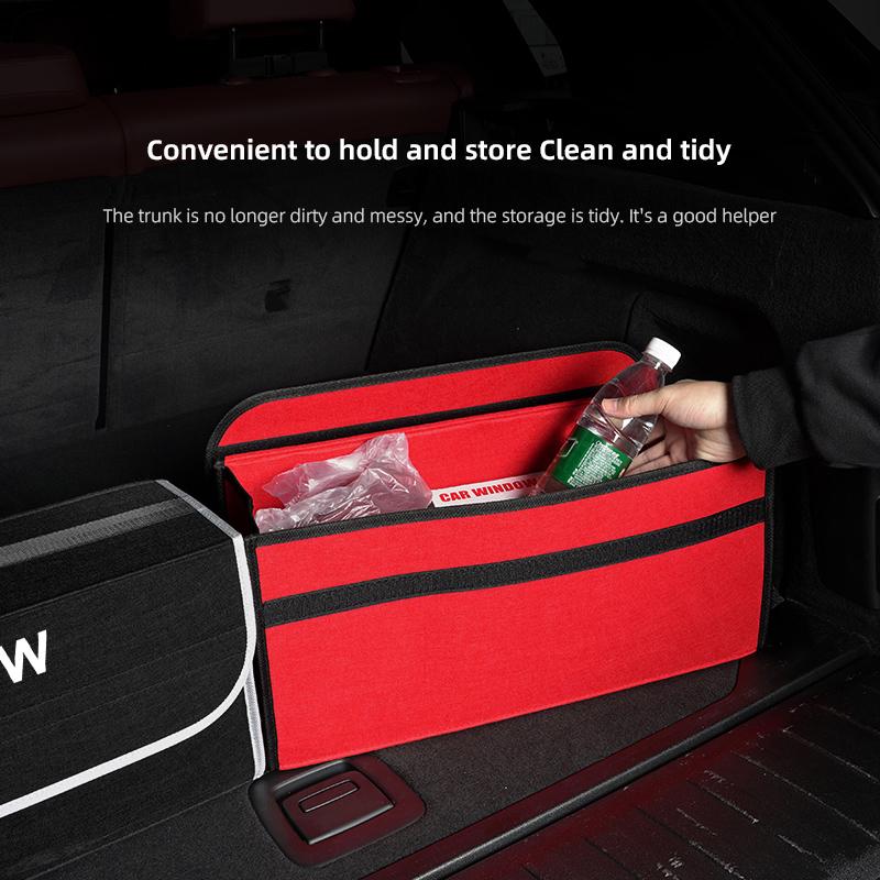 Car Trunk Organizer Box Large Capacity Folding Storage Bag Accessories For BMW E90 G80 M3 G30 M5 F82 F83 F20 F21 G42 F95 F96 G06