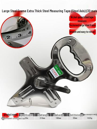 Durable, Waterproof Tape Measure Set: 50m, 30m Soft, 100m Fiber, Double-Sided Construction Ruler.