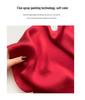 Silk Square Scarf: Solid Color Rolled Edge Headscarf for Women (53cm)