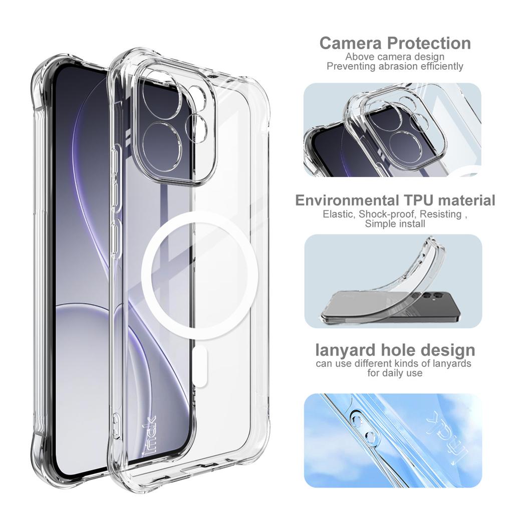OPPO Reno15 Reno 15 F 5G Global Phone Case IMAK Shock-resistant Soft Magnetic Case