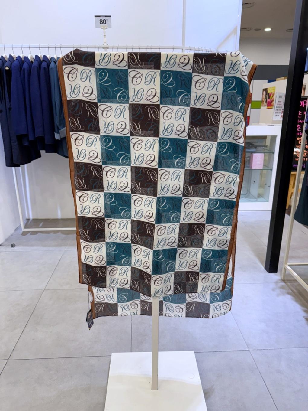 

Crocodile Lady Grid Pattern Scarf CLDWF1106