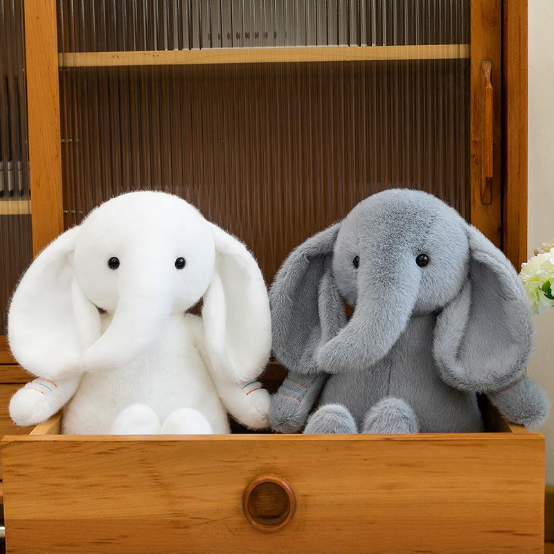 Soothing Sleeping Baby Elephant Doll Super Cute Elephant Doll Children Sleeping Plush Toy Photo Props Doll Gift