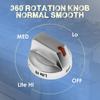 4Pcs Stove Control Knobs Stainless Steel Universal Gas Stove Replacement Control Switch Button Handle Ome Kitchen Cookers