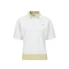 BUTTONPLAY Y-Logo Collar Pique Short Sleeve T-Shirt White